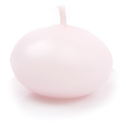 Świeca pływająca jasna różowa - 4cm