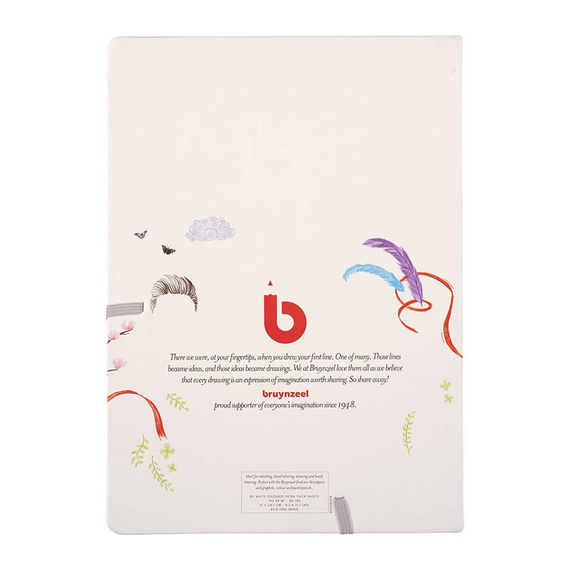 Szkicownik / notes 21x29,7cm Bruynzeel z gumką twarda okładka