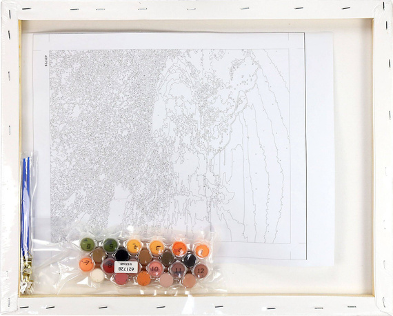 Malowanie po numerach 40x50cm Klify - Zestaw na ramie