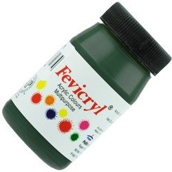 Farba akrylowa 50 ml do tkanin i drewna Fevicryl - 6 dark green - ciemnozielona