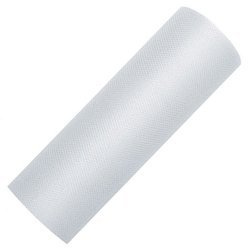Tiul dekoracyjny na rolce - 15cm / 9m 091J jasny szary