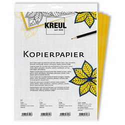 Żółty papier kopiujący na tkaniny - kalka A3