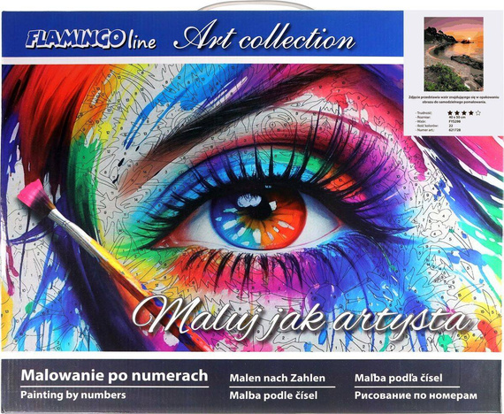 Malowanie po numerach 40x50cm Klify - Zestaw na ramie