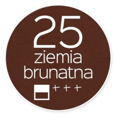 Farba akrylowa Renesans 200ml - 25 ziemia brunatna - brązowa