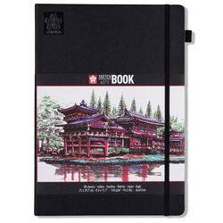 Szkicownik / notatnik A4 Sakura - 140g twarda okładka