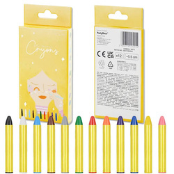 Kredki do malowania twarzy 12 sztuk