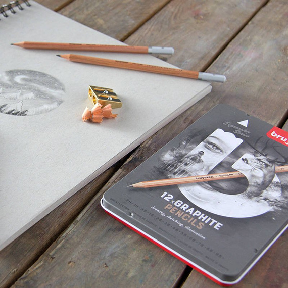 Zestaw ołówków grafitowych 12 szt. Bruynzeel