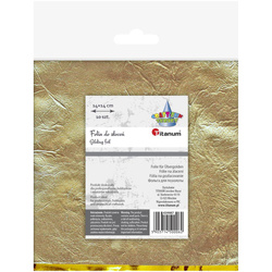 Folia do złoceń w arkuszach 14x14cm 10szt - złota