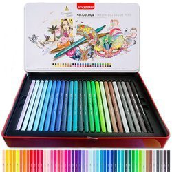 Zestaw dwustronnych pisaków pędzelkowych Bruynzeel - 48 kolorów