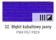 Farba olejna Renesans 60ml Olej For Art - 32 Błękit kobaltowy jasny