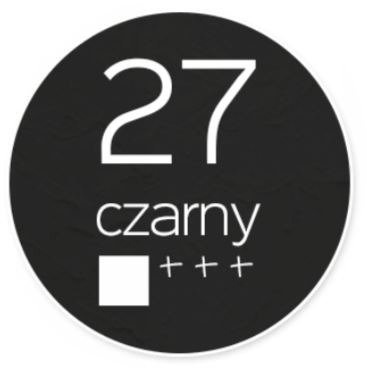 Farba akrylowa Renesans 200ml - 27 czarna