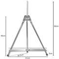 Sztaluga malarska stołowa - 45cm aluminiowa