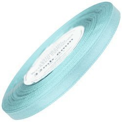 Wstążka satynowa błękit perłowy 6mm - 32mb