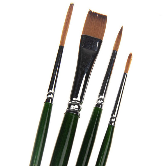 Zestaw pędzli nylonowych Phoenix - 4 sztuki