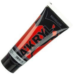 Farba akrylowa Renesans 200ml - 08 cynober (czerwona)