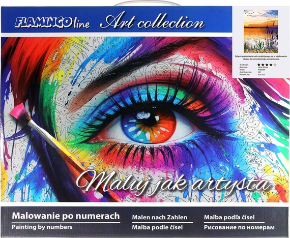 Malowanie po numerach 40x50cm Jezioro - Zestaw na ramie