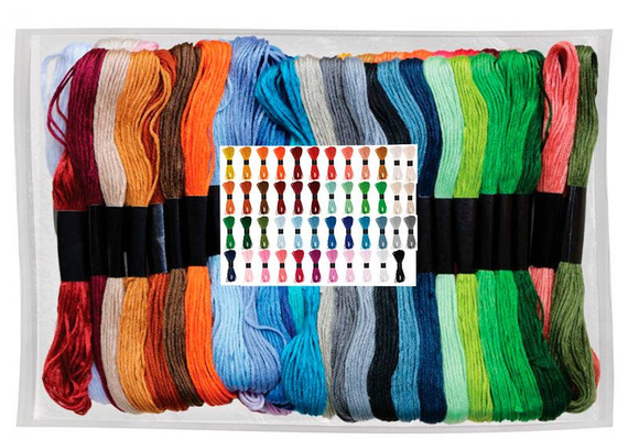 Włóczka mulina 50szt x 8m - mix kolorów