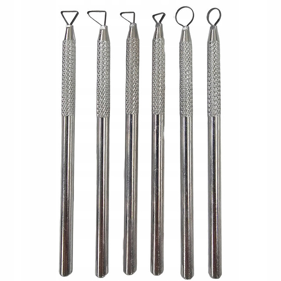 Zestaw rzeźbiarski Glina 5kg Narzędzia do modelowania gliny 6 elementów