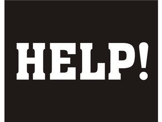 Naklejki na buty HELP 2 sztuki