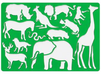 Szablon Koh-I-Noor A4 - zwierzęta safari