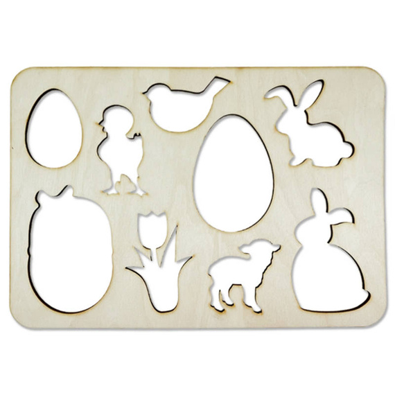 Szablon Wielkanocny 10 elementów - 20 x 30cm