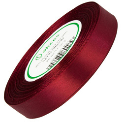 Wstążka satynowa ciemna czerwona 25mm - 32mb