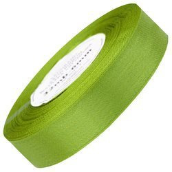 Wstążka satynowa zielone jabłuszko 25mm - 32mb