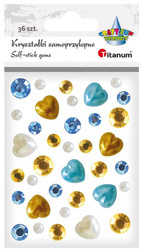 Kryształki samoprzylepne mix wzorów 36szt.