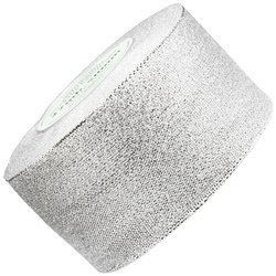 Wstążka brokatowa srebrna 50mm 22m - Srebrna