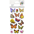 Naklejki miękkie wypukłe motyle mix 14szt
