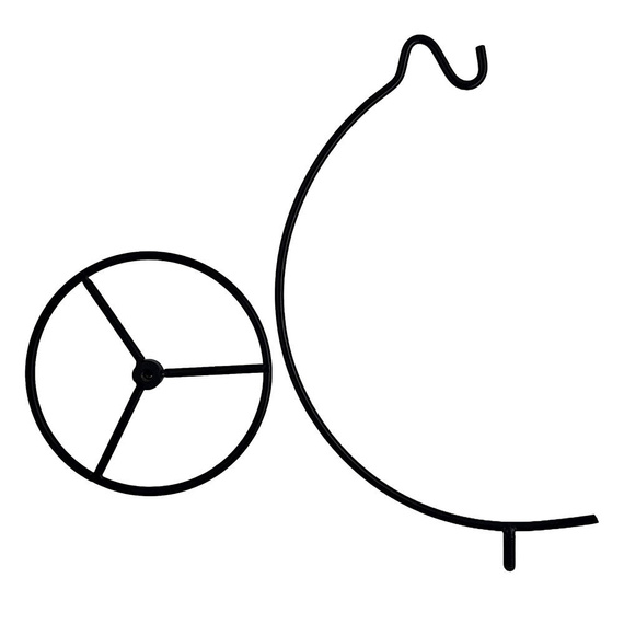 Metalowy stojak na bombkę, jajko - 27 cm