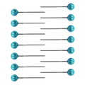 Szpilki dekoracyjne perłowe 22mm - 100 sztuk błękit