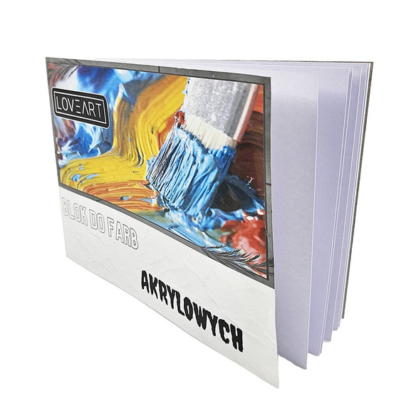 Blok do farb akrylowych Loveart 230g - A4