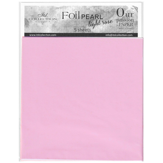 Folia perłowa do transferu - jasno różowa