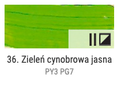 Farba olejna Renesans 60ml Olej For Art  - 36 Zieleń cynobrowa jasna