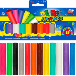 Plastelina Flamingo 12 kolorów