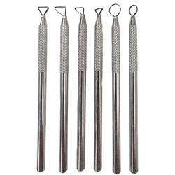 Zestaw metalowych narzędzi do modelowania - Loveart - 6 sztuk