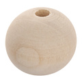 Kulki drewniane do korali, koralik 14mm - 30szt