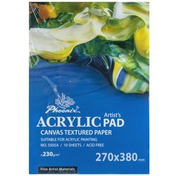 Blok do farb akrylowych Acrylic Pad Phoenix 230 g - 27x38 cm, 10 arkuszy