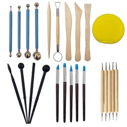 Zestaw narzędzi do modelowania i rzeźbienia gliny