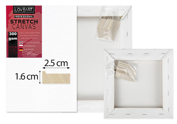 Podobrazie malarskie LOVEART 20x60 cm - płótno bawełniane 300g/m²