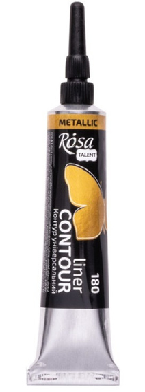 Farba akrylowa konturowa Rosa Talent 20ml Metaliczna Złota