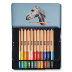 Kredki soft Natural 48kol. Renesans w metalowym pudełku