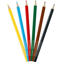 Kredki ołówkowe sześciokątne 6 kolorów