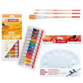 Farby olejne Talens ArtCreation zestaw 12 x12 ml + pędzle + paletka