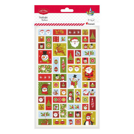 Naklejki papierowe świąteczne - 2 arkusze