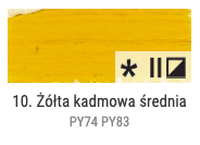 Farba olejna Renesans 60ml Olej For Art - 10 Żółty kadmiowy średni