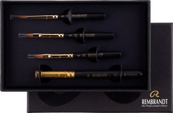 Podróżny zestaw pędzli akwarelowych Rembrandt - 3 sztuki + uchwyt
