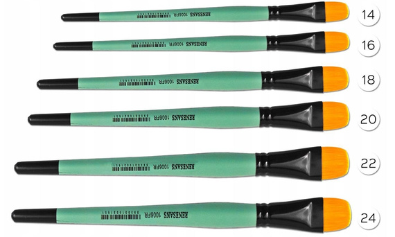 Pędzel syntetyczny koci język Renesans - nr. 22