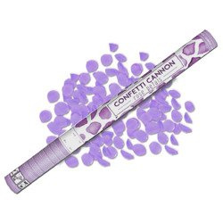 Tuba strzelająca - fioletowe płatki róż 80cm